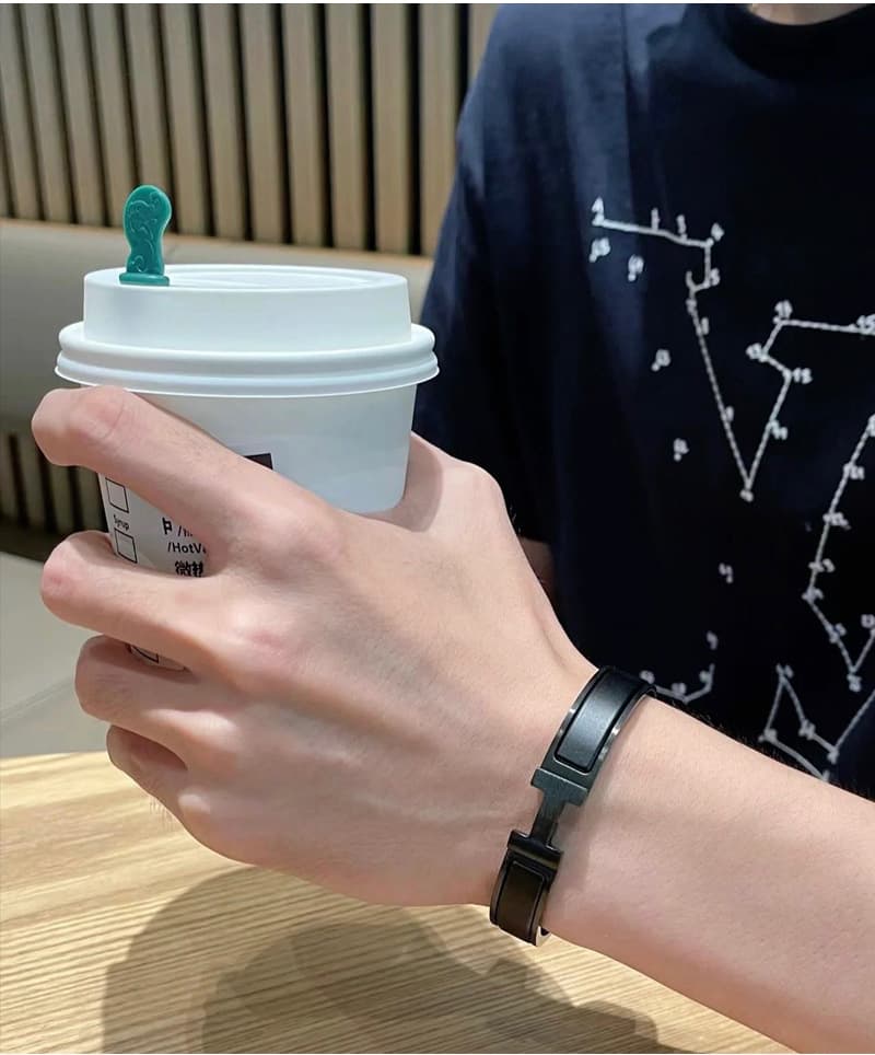 ブレスレットメンズ クラシック バー スマートバングル