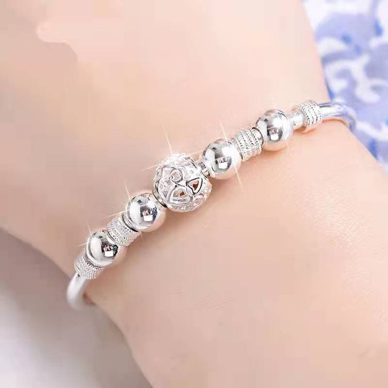 ブレスレットメンズ 模様球 アクセサリー バングル