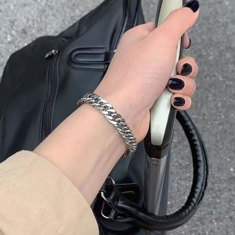 ブレスレットメンズ シンプル喜平デザインブレスレット