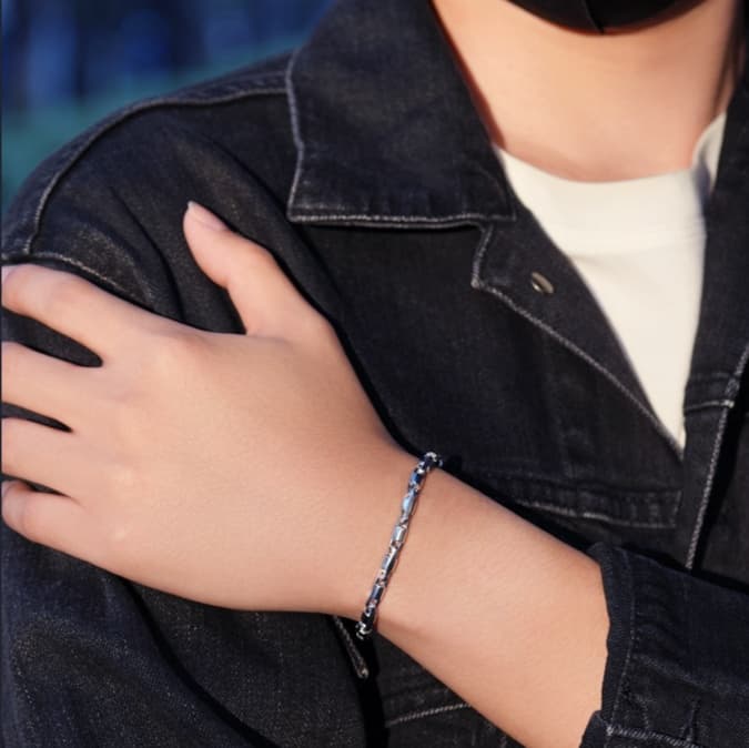 ブレスレットメンズ 上質シンプル チェーンブレスレット