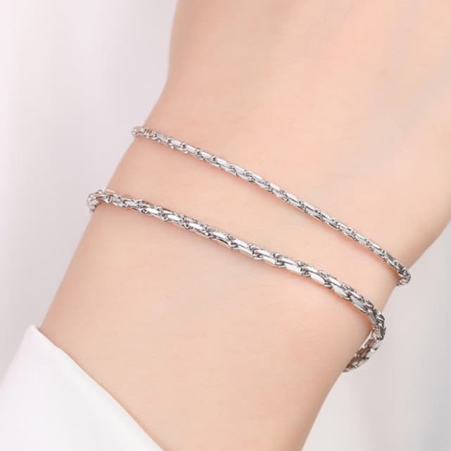 ブレスレットメンズ 職人技 喜平デザインブレスレット