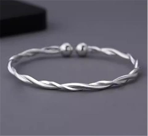 ブレスレットメンズ シンプル洗練バングル開口腕輪