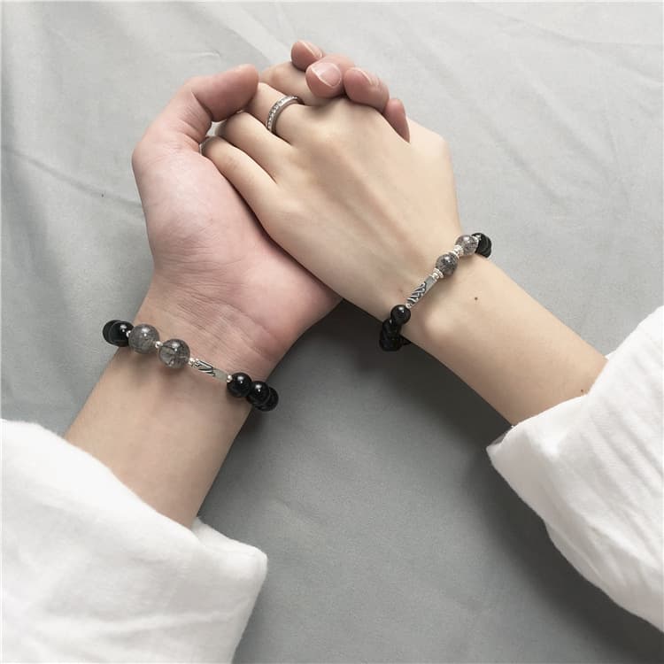 ブレスレットメンズ シンプル天然石ブレスレット