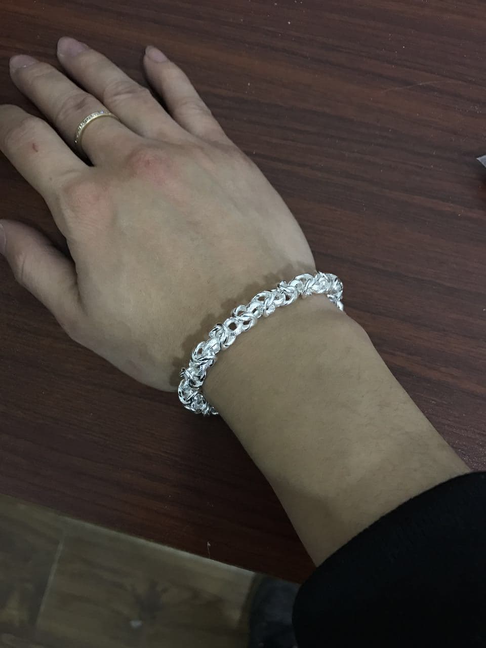 ブレスレットメンズ 龍紋様アンティーク風デザインブレス