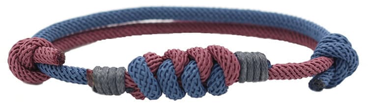 ブレスレットメンズ 重ね結び紐アクセサリー
