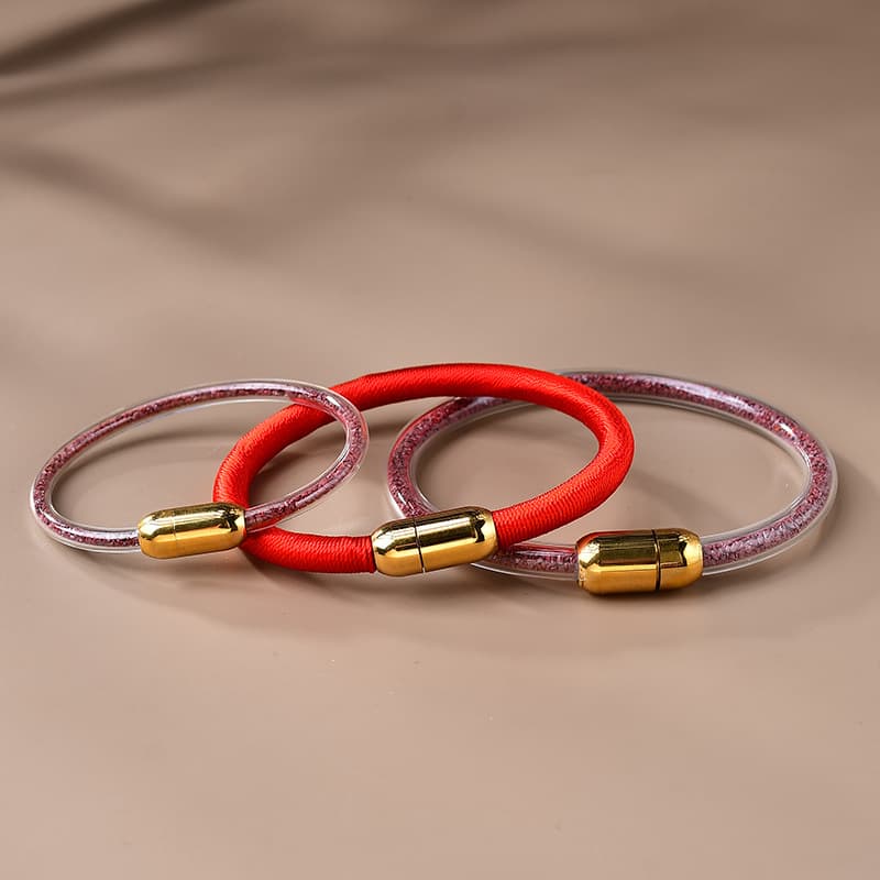 ブレスレットメンズ シルバーパーツ ループデザイン ブレスレット