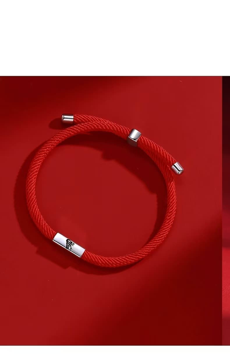 ブレスレットメンズ 編み込み紋様の細身アクセサリー
